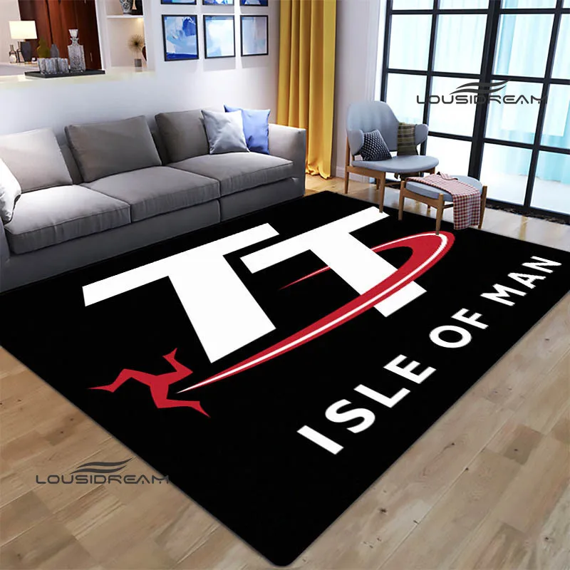 Motorcycle isle of man tt carpet living room bedroom carpet non-slip carpets photography props bedroom decor birthday gift