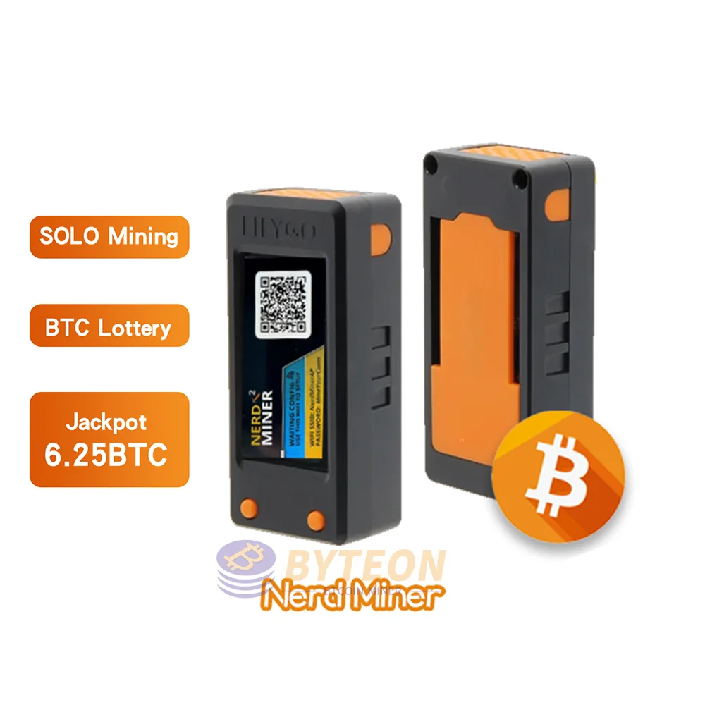 BTC NerdMiner V2 78khs Hashrate com firmware mais recente com shell com tutorial Bitcoin Lotto machine Nerd Miner V2