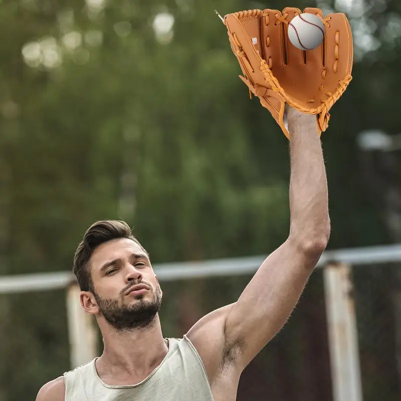 Baseball Glove Right Hand Throwing Baseball Gloves Baseball Catching And Pitching Training Tools For Baseball Beginner & Youth