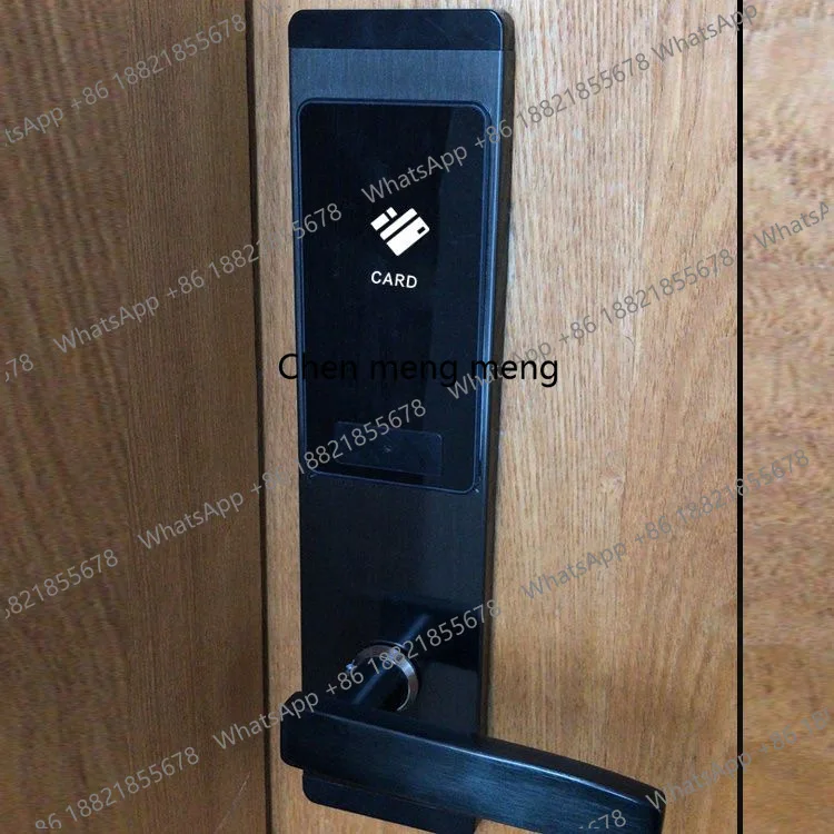 

Hotel, card lock wooden door, guest room, smart, hotel magnetic card induction lock