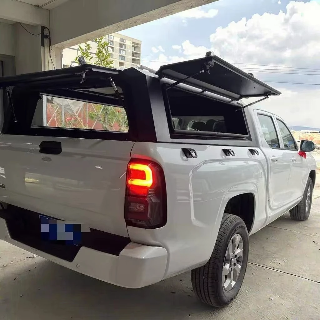 

ForВысококачественная алюминиевая водонепроницаемая верхняя крышка грузовика, складной жесткий навес для внедорожного пикапа