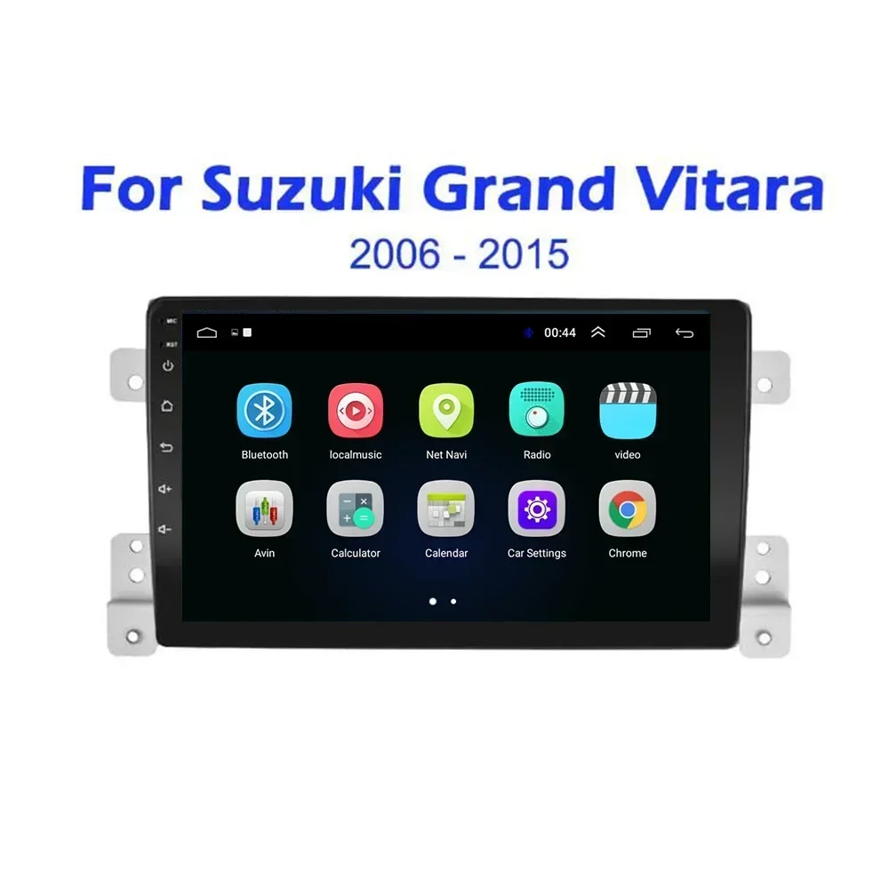 2 Din Android 13 Car Stereo Radio DVD GPS Multimedia Video Player 5G WiFi Camera DSP Carplay For Suzuki Grand Vitara 3 2005-2015