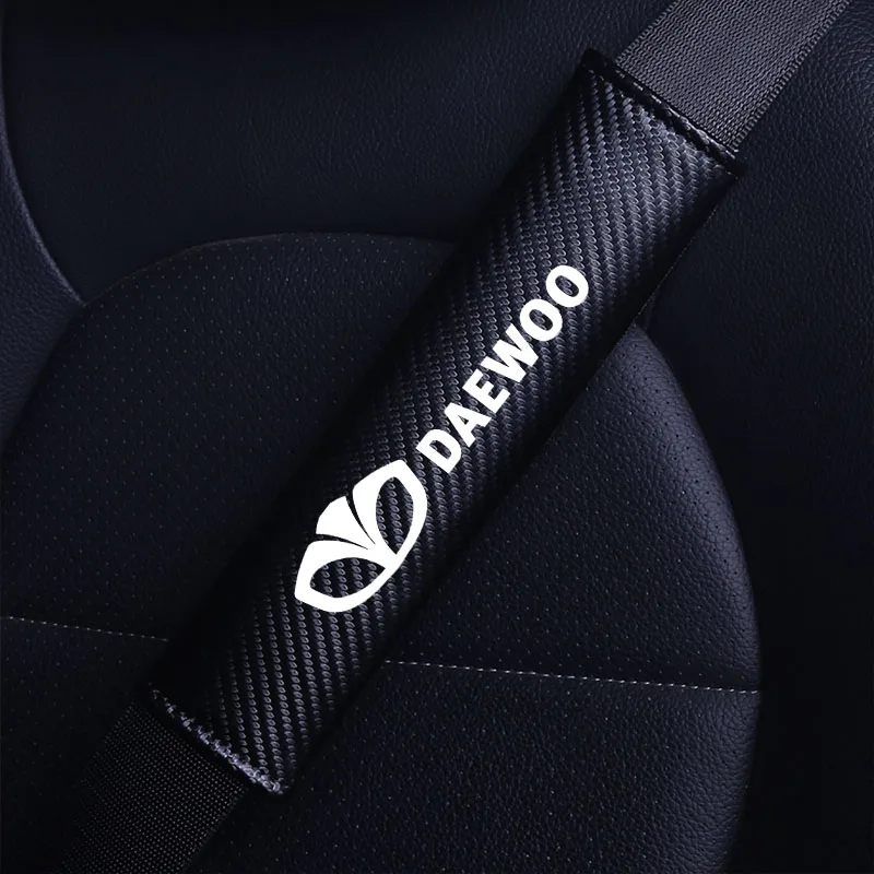 Car Safety Belt Cover Shoulder Pad For Daewoo Kalos Lanos Nexia Matiz Nubira Espero Gentra T250 Aveo Damas LABO Accessories