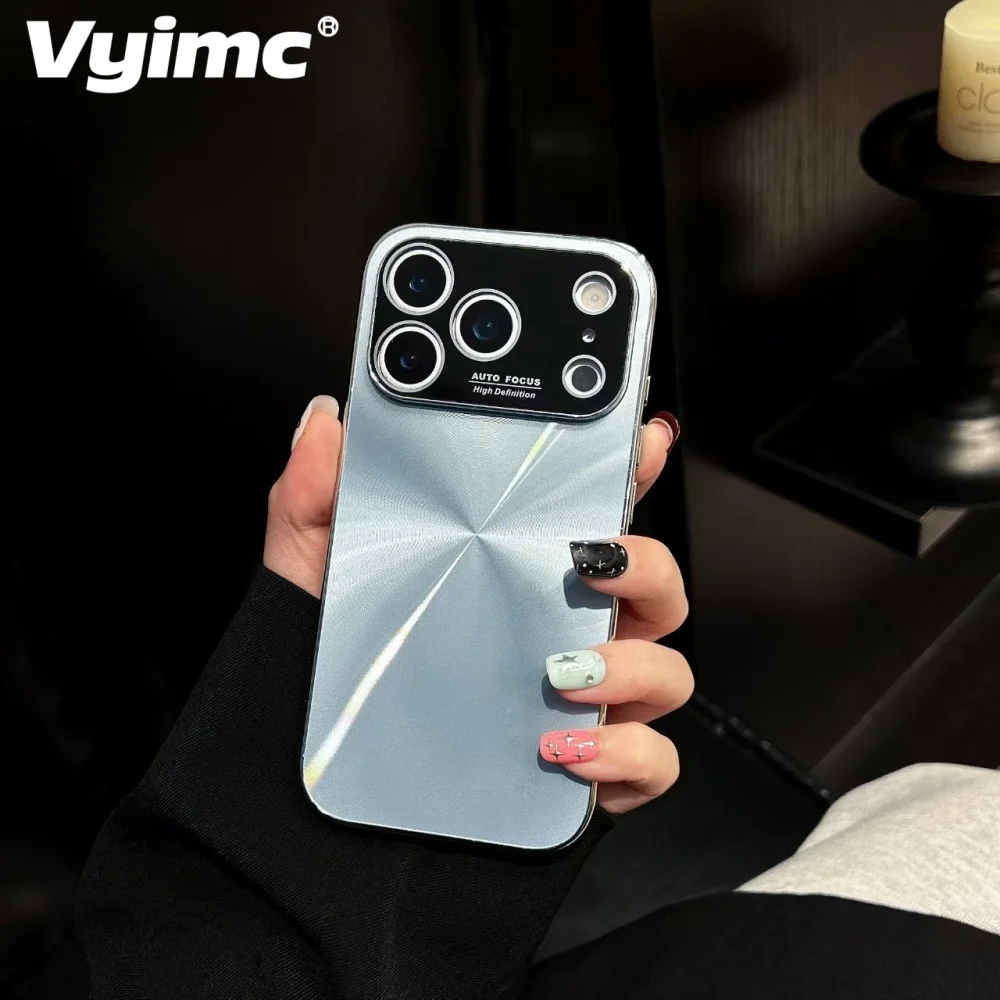 حافظة لهاتف آيفون 17 برو ماكس 16 14 15 Plus 13 12 11 غطاء حماية مضاد للسقوط من الليزر المتلألئ