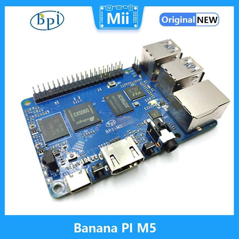 Imagem -04 - Banana pi Bpi m5 Single Board Computer Amlogic S905x3 Design Nova Geração