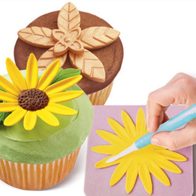 Flower Fondant Forming Cups Drying Holder Dry Flower Sponge Mats Forming Shaping Mold Bowls Sugar Craft Fondant Foam Pad