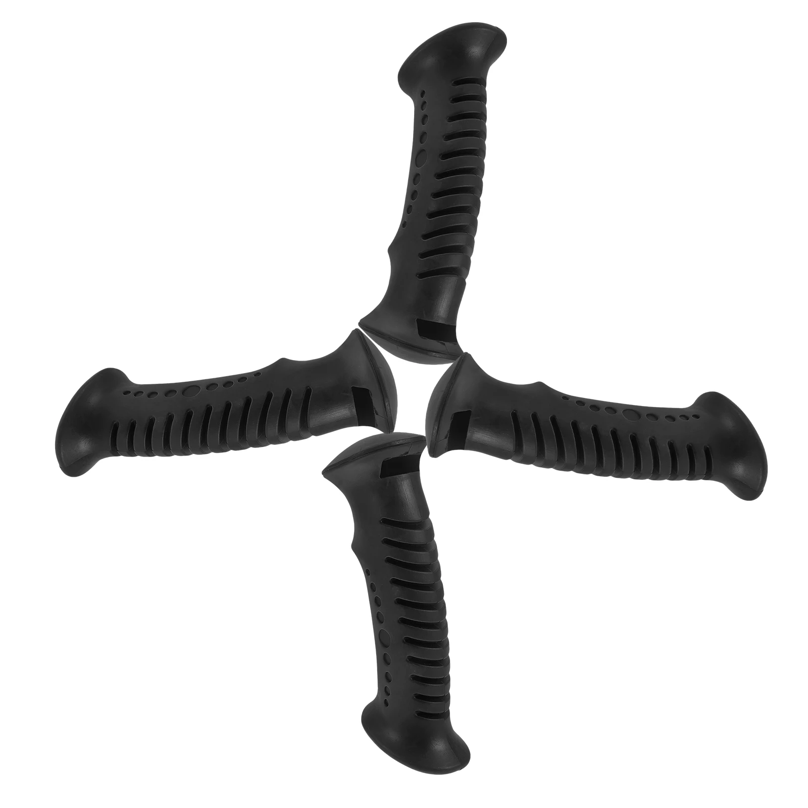 

4pcs Black Trekking Pole Handle Replacement Parts Cane Accessories Durable Antislip Design Suitable Hikes Outdoor Health Care