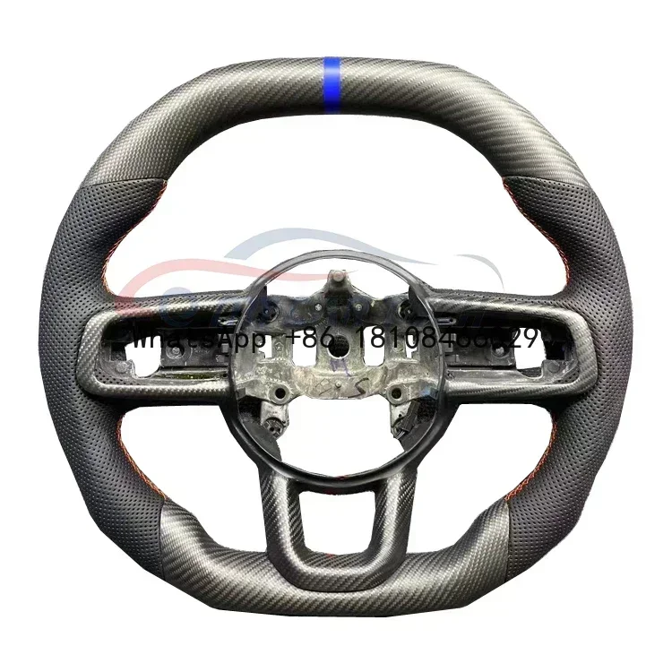 

Carbon Fiber and Leather Steering Wheel for Jeep Wrangler JL/JT Sahara Rubicon 2018-2024