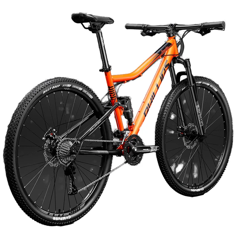 * Stock Steel Grayish Green 29 Inch 24 27 30 Speed Double Shocking Absorption Disc Mountain/Road Bike for Adults