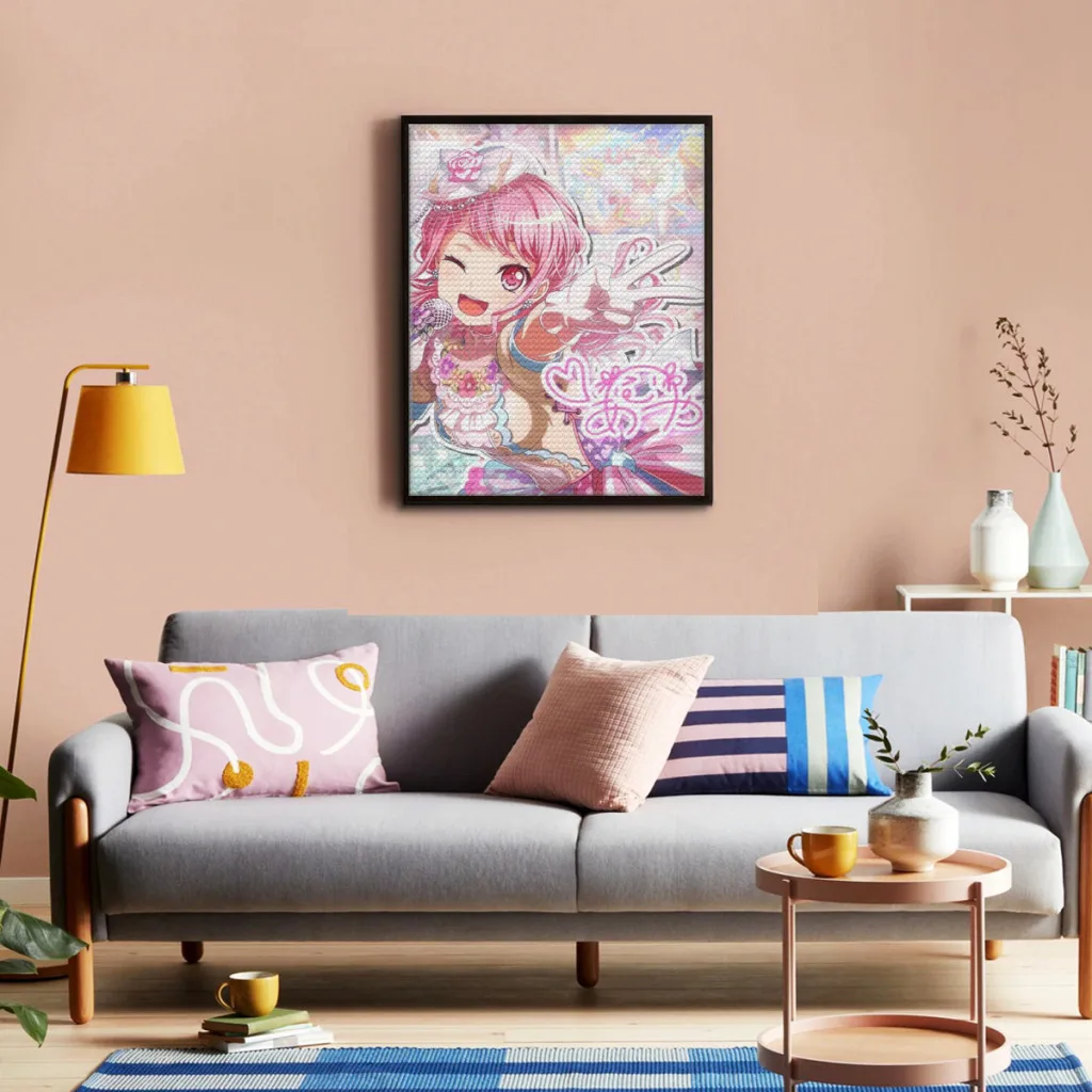 

BanG Dream! Diamond Painting Kawaii Japanese Anime Cute Full Diamond Mosaic Embroidery Home Decor New