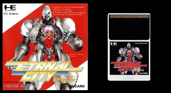16bits PC Engine HU-CARD : TOSHI TENSO KEIKAKU ETERNAL CITY (Versi Jepang!!)