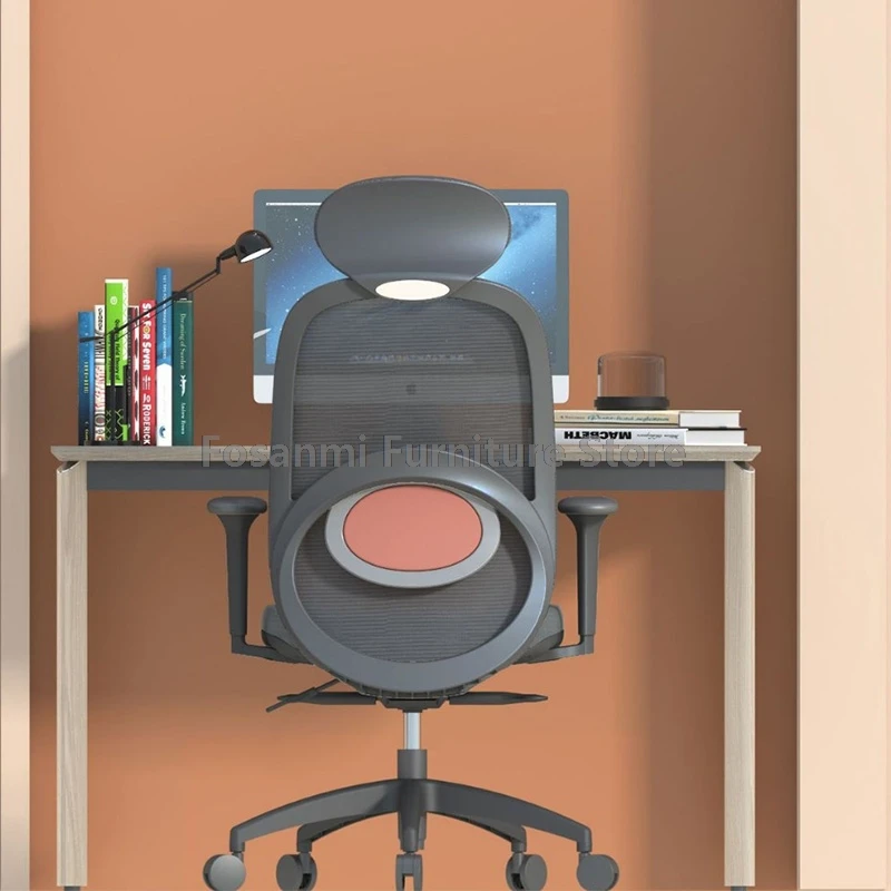 كرسي مكتب شبكي مريح عالي الظهر مع مسند للرأس مريح وكراسي مكتب أنيقة قابلة للتعديل وكرسي كمبيوتر ألعاب قوي للمنزل