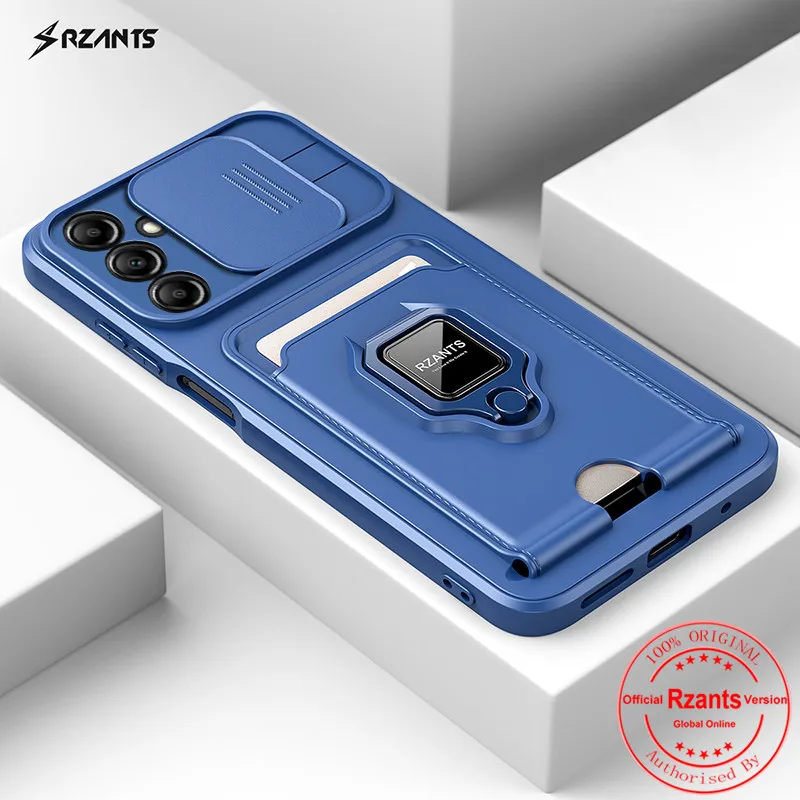 Rzants For Samsung Galaxy A14 A34 A54 5G A24 4G Cover Case [Bison] Push-pull Magnetic Card Phone Case