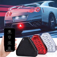 New Car Dynamic Pilot Light Remote Control Highlight Brake Light Modified LED Flash Warning Reversing Tail Light 12V