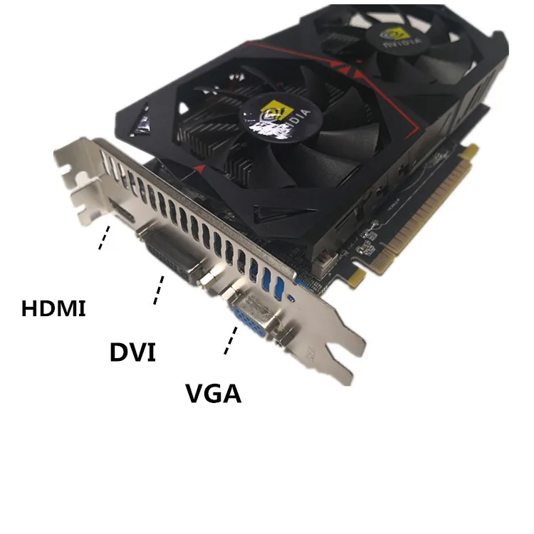 Carte graphique pour ordinateur de bureau GTX650TI, 2 go D5, 128 bits, haute définition, pour jeu, original, flambant neuf