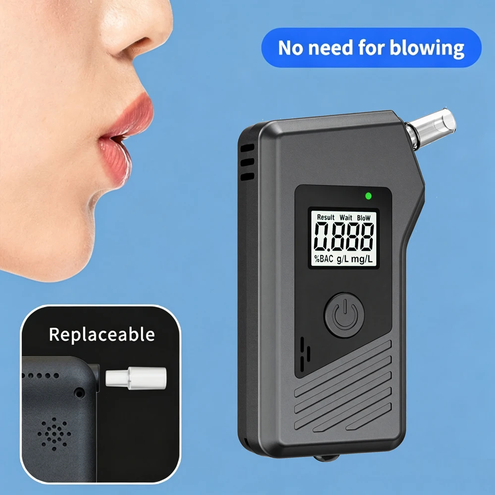 Portable Non-Contact Alcohol Tester with LED Digital Display Alcoholmeter Accuracy Breathalyzer Diagnostic Tool For Personal Use