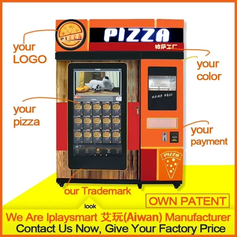 FL Pizza Vending Machine large storage capacity for plaza unmanned hot fast‑food automatic vending device