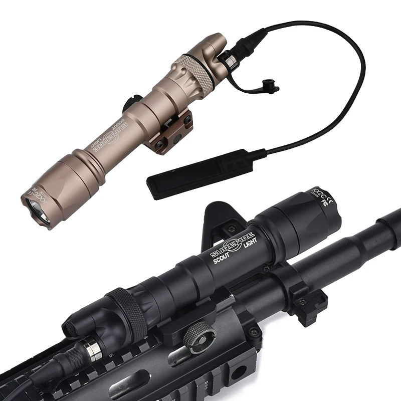 

Тактический фонарь SureFire M300 M600 SF с металлическим двухфункциональным переключателем M300A M600C, мощный, для страйкбола и охоты
