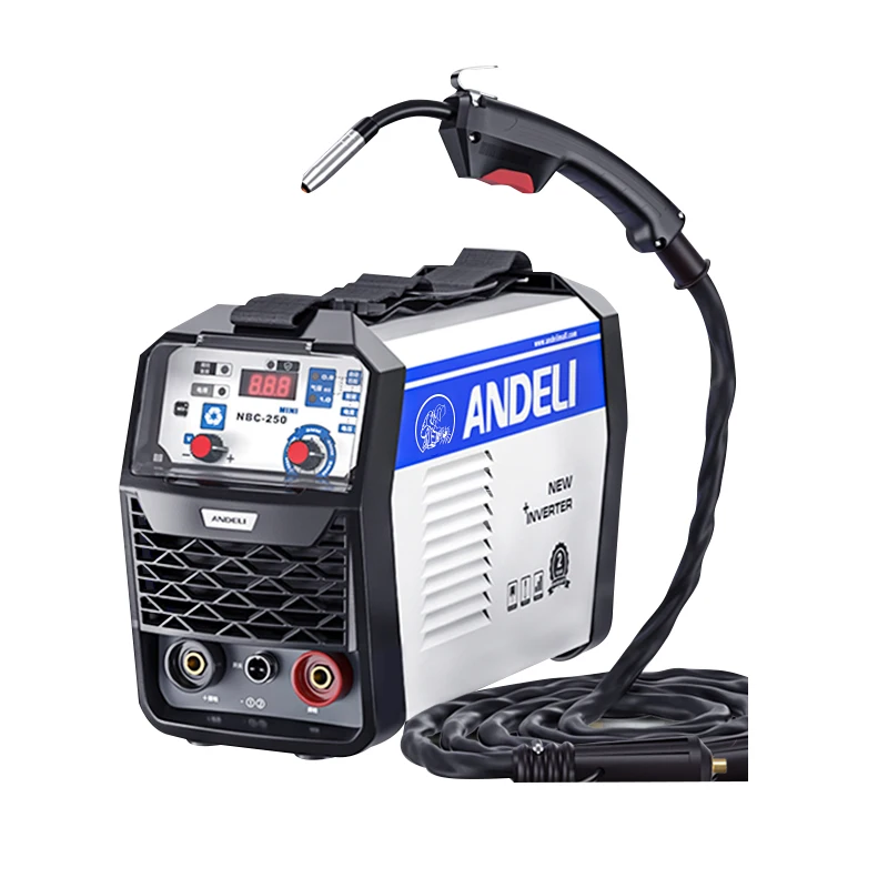 220V/180V MIG Welding Machine 0.8-4MM Semi-Automatic Welding Machine Without Gas Flux Core Wire Inverter 1KG Capacity Mig Welder