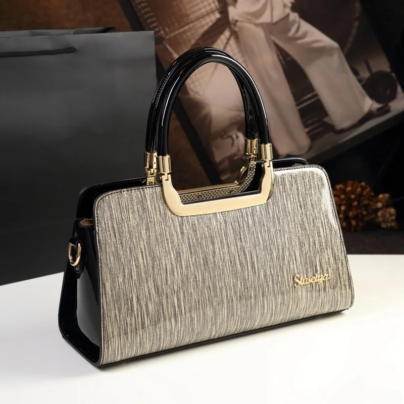 

Women’s Handbags Designer Purses Satchel Totes Crossbodybag Structured Shoulder Bags Shiny Patent Leather Bag