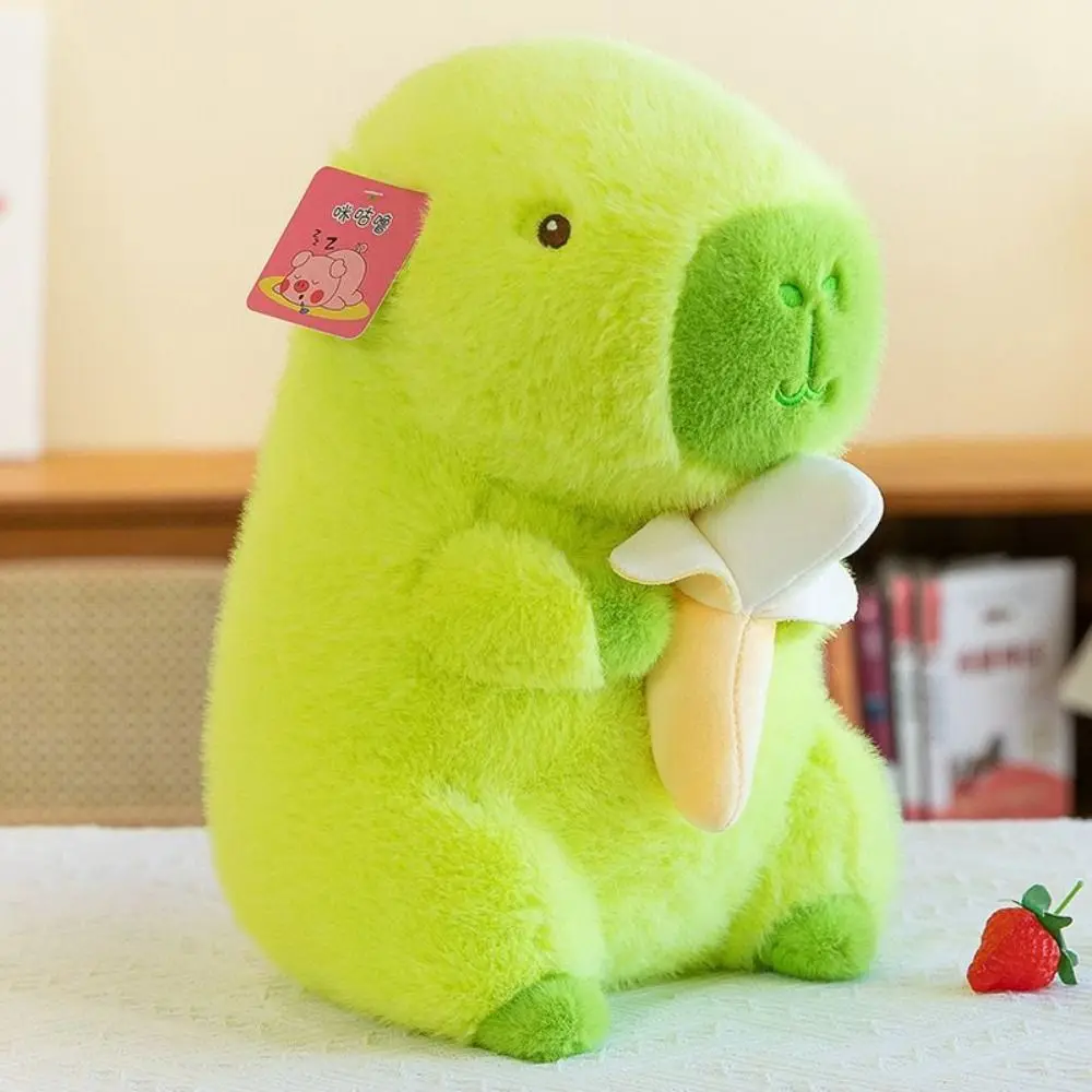 

Simulation Green Banana Capybara Plush Toy Cloth Doll Soft Banana Capibara Doll Cute Doll 25cm Capibara Anime Fluffty Toy