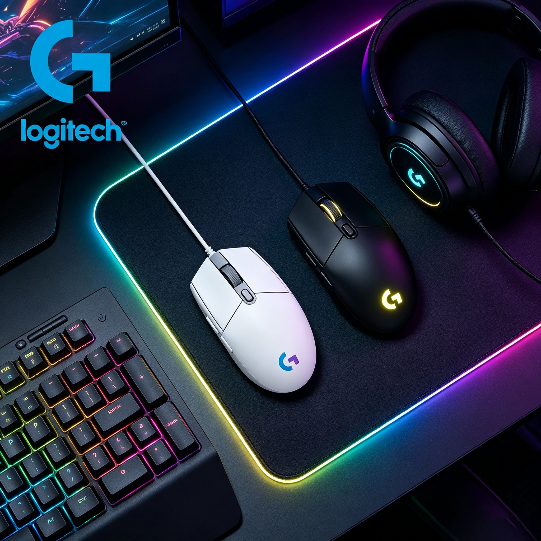 

Logitech G102 wired gaming mouse RGB gaming desktop computer notebook universal mouse M170/M185 wireless silent mouse