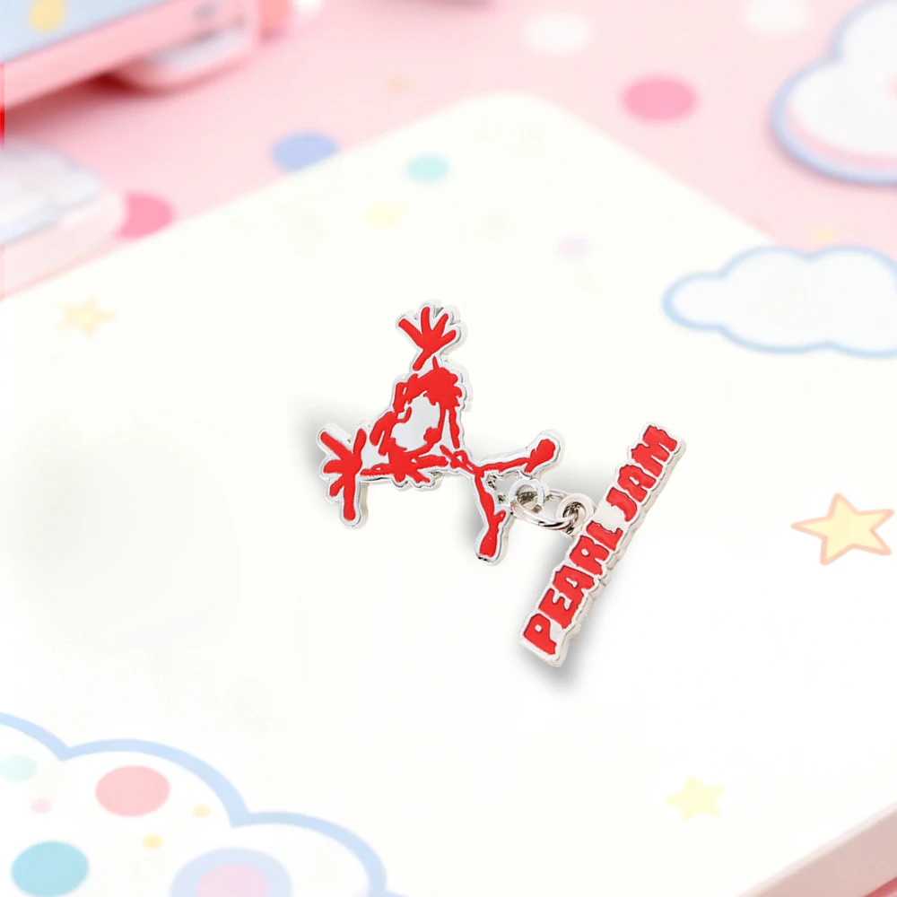 Amerikanische Grunge-Rockband, Emaille-Anstecker, Alive Stickman-Brosche, Geschenk für Musikfans, Abzeichen, inspiriert von Resilienz und Überleben, Accessoire – Detail 4