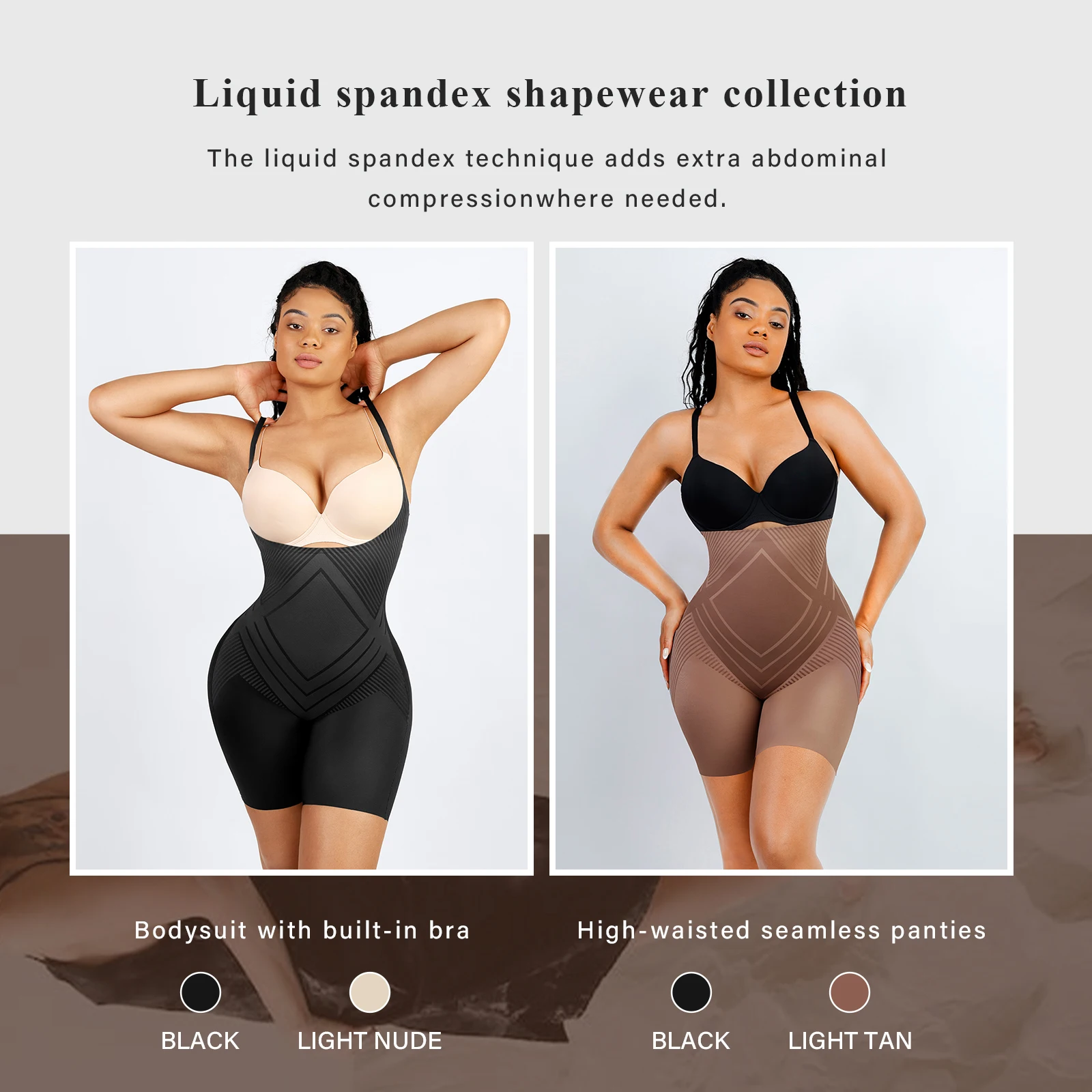 Push Up Butt Lifter Shapewear Liquid Spandex High Waist Brief Thigh Slimmer Waist Trimming Colombianas  Shorts Panty Shape