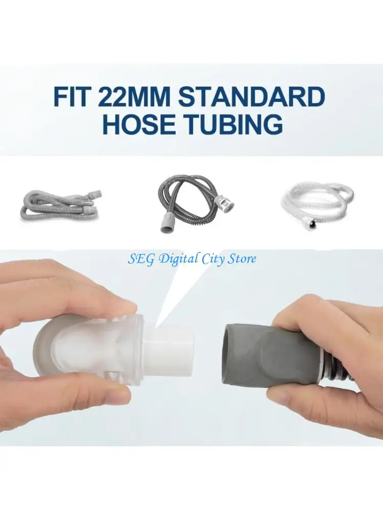 U75B CPAP Adapter Replacement Ergonomic ABS Breathing Tube Connector