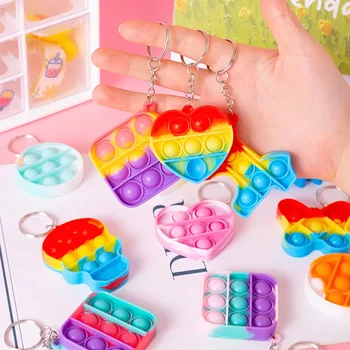 10/20個迷你彈性鑰匙圈幼兒感官解壓玩具,散裝,適合課堂獎勵、兒童生日派對禮物、婚禮賓客禮品 10 最佳銷售 大量派對禮品 - №4