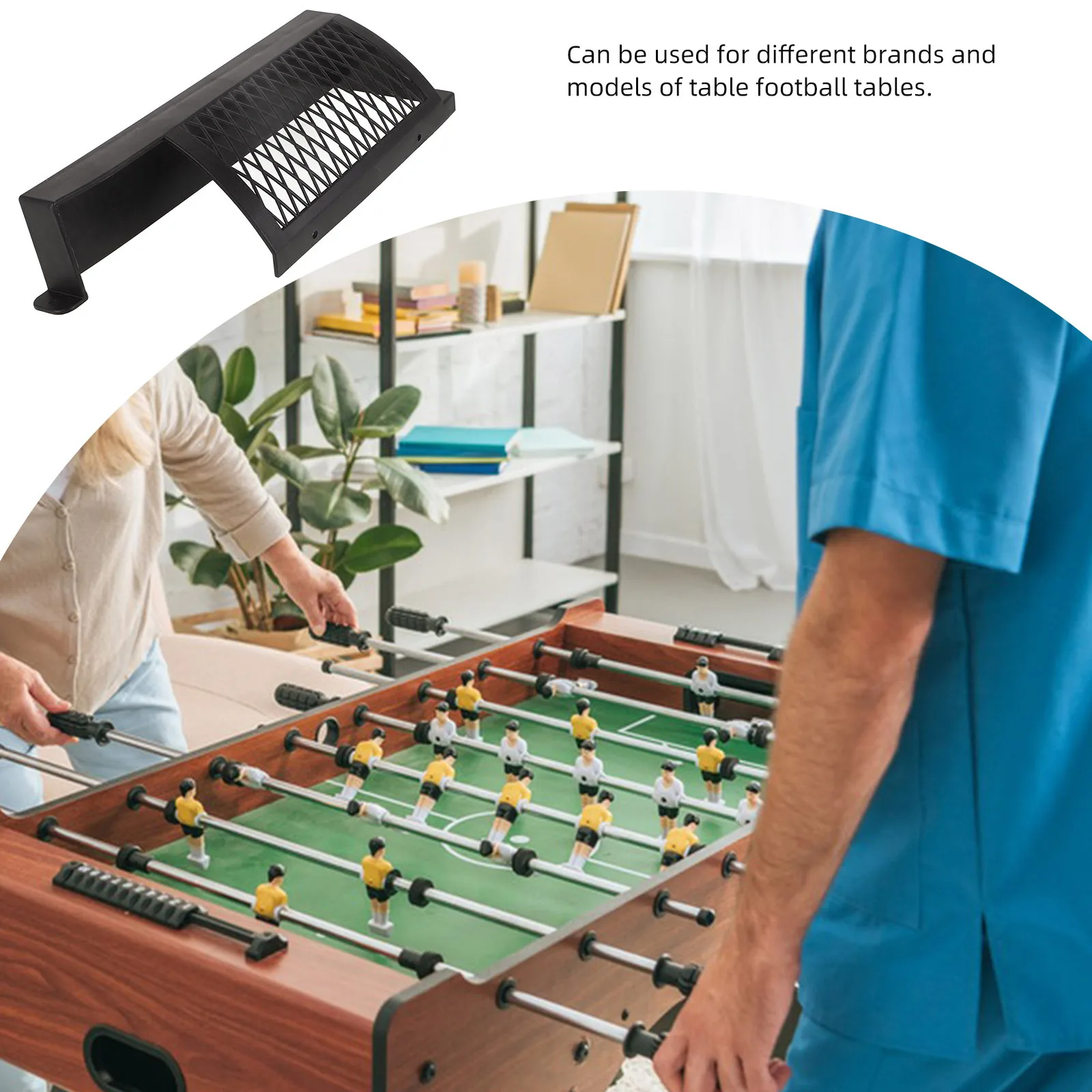 

2Pcs Foosball Table Replacement Sturdy Plastic Frame Mesh Net Soccer Goal Essential Parts for Home Party Play