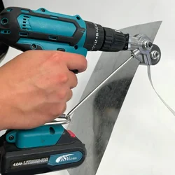 Electric Drill Metal Plate Cutter Fast Cutting Metal Iron Tin Plate Labor-Saving Electric Drill Cutter Retrofit Shears