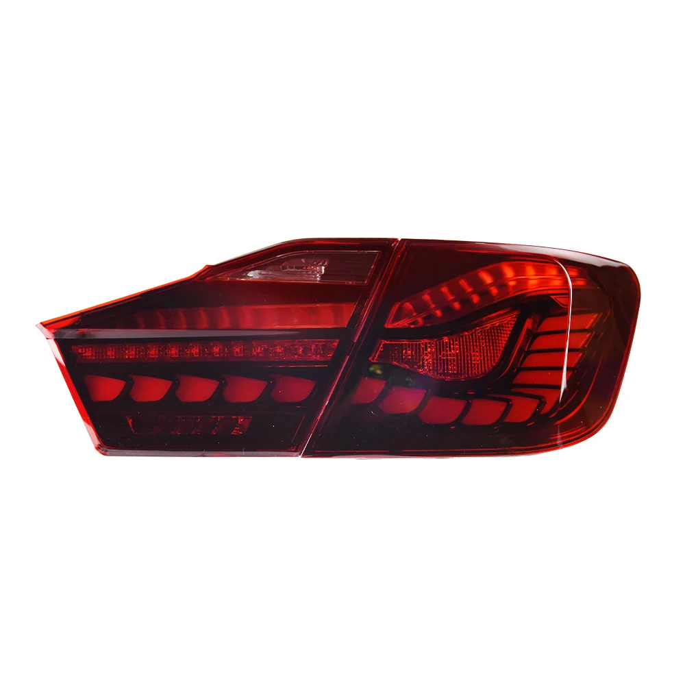 Car Taillight for Toyota Camry 7th 2012-2014 LED Auto Rear Back Lamps Assembly Upgrade Dragon Scale Streamer Accessories