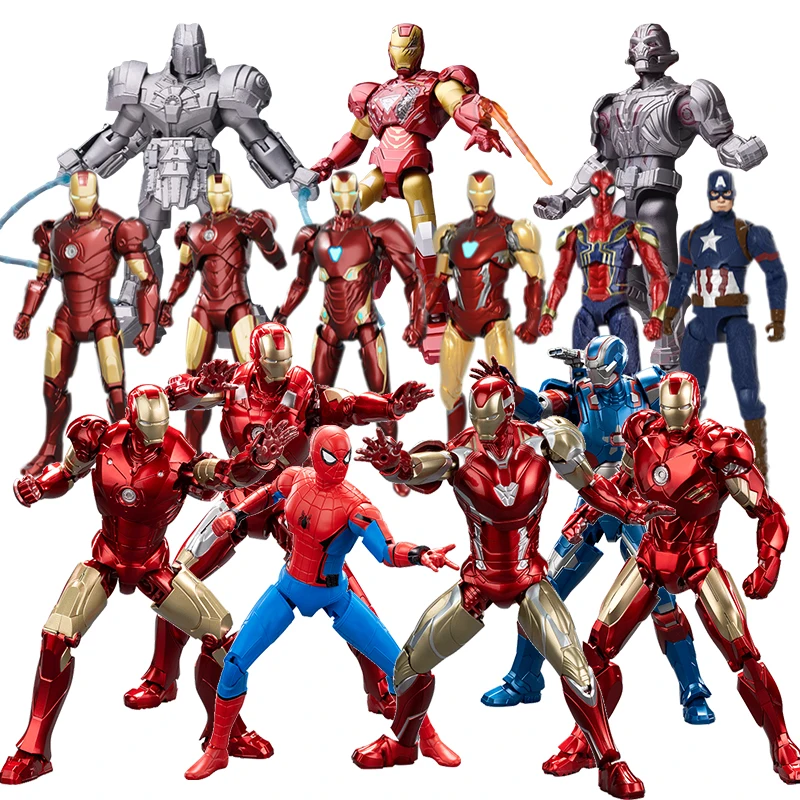 

New Marvel Blind Box Hulk Thunder 1/12 Action Figure Iron Man Mk3 Mk4 Hero Series Assembled Toy Blind Box Ornaments Boy Gifts