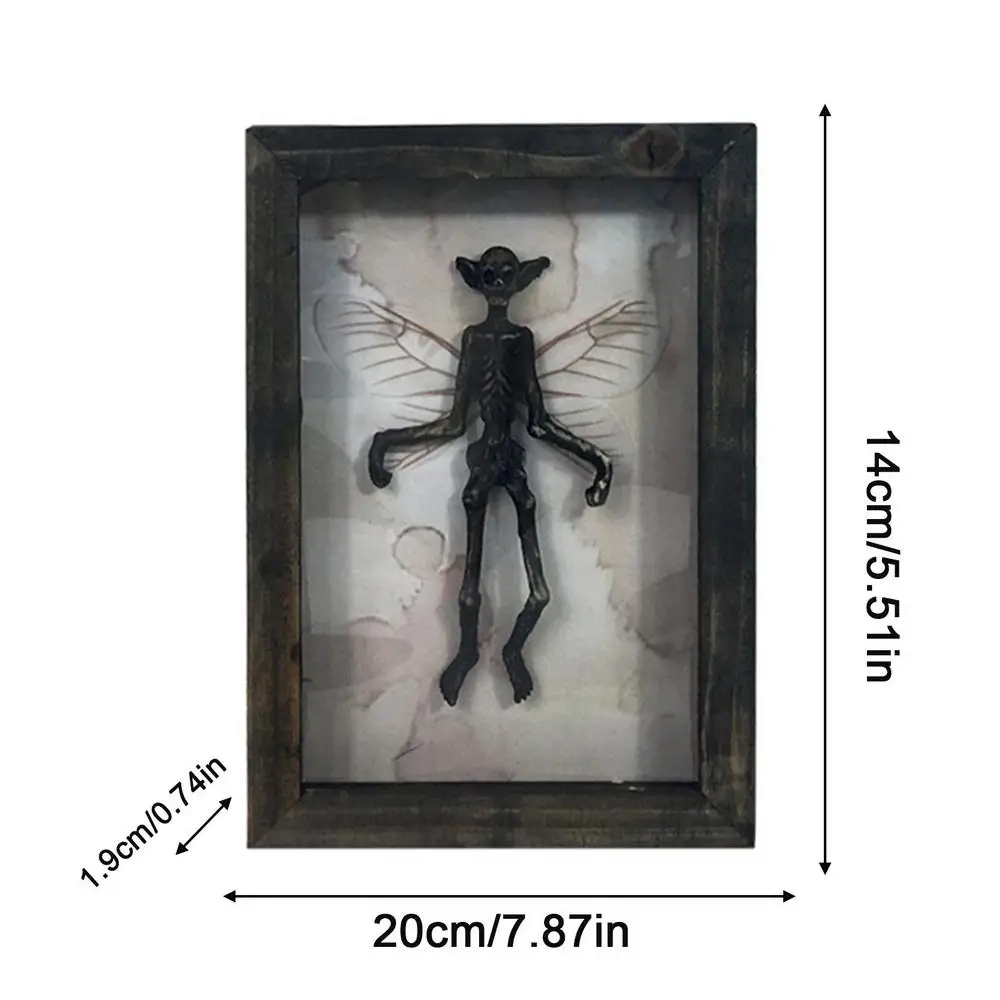Black Gothic Ghost Photo Frame, Square Wall Art