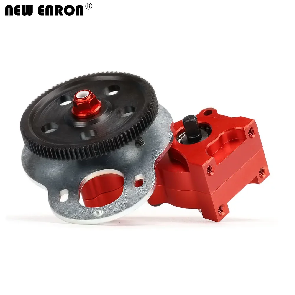 NEW ENRON Aluminum alloy GearBox 1Set with Gear for RC Car 1/10 HSP 94180 18024 RGT EX86100 Monster Truck Off Road Rock Cruiser