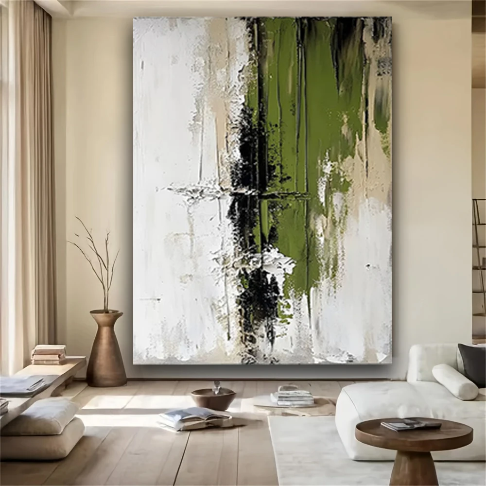 

Nordic Minimalism Painting Decor Living Room pure Handmade Canvas oil Painting Abstract color Wall art pictures for home Decor