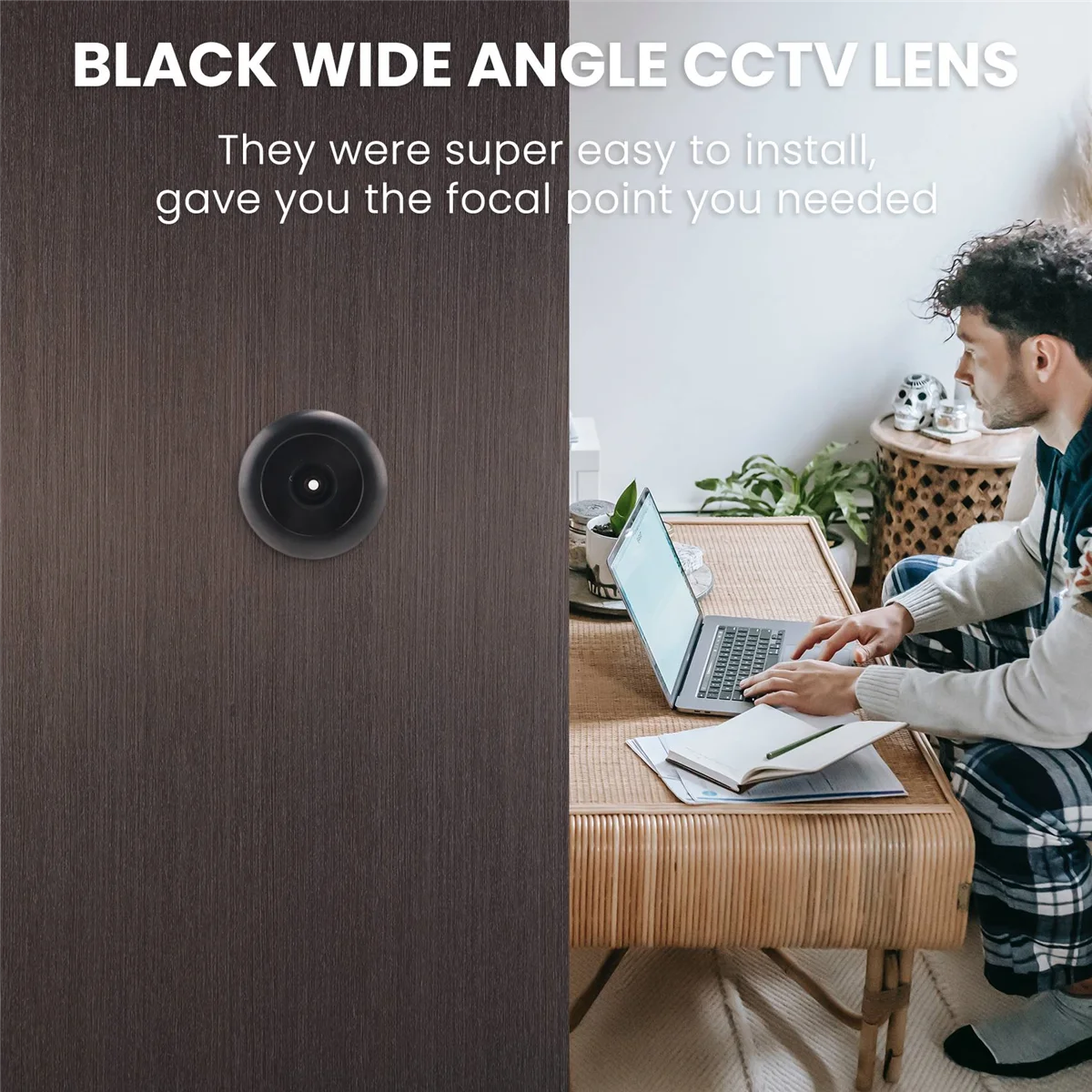 N82R เทคโนโลยี DSC 1/3 นิ้ว 1.8 มม. มุมกว้าง 170 องศาเลนส์กล้องวงจรปิดสีดําสําหรับ CCD Security Box กล้อง