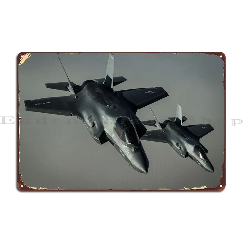 F35 لوحة معدنية حانة صدئة تصميم طباعة سينما تين تسجيل ملصق