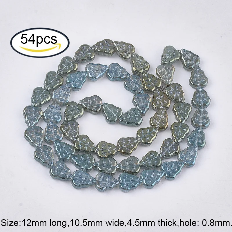 17-130PCS Electroplate Glass Bead Strands Mixed Shape Mixed Color 2~16x2~16mm Hole: 0.5-2mm Jewelry making DIY For DIY