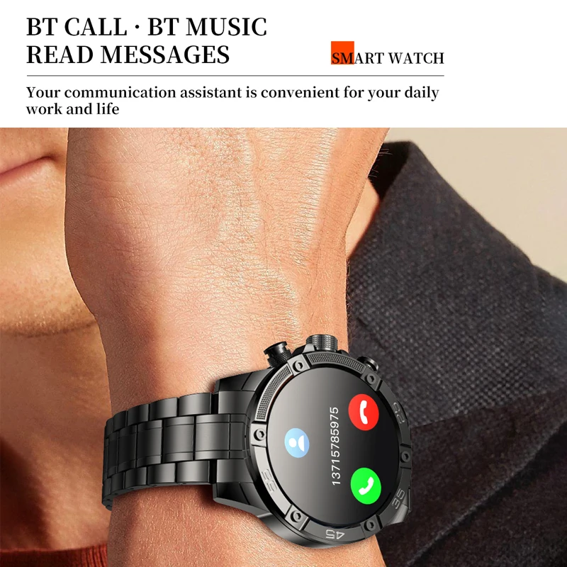 Reloj inteligente para hombre, pulsera con Pantalla AMOLED de 2023x360 HD, IA, llamadas de voz, deportes al aire libre, control de ritmo cardíaco,