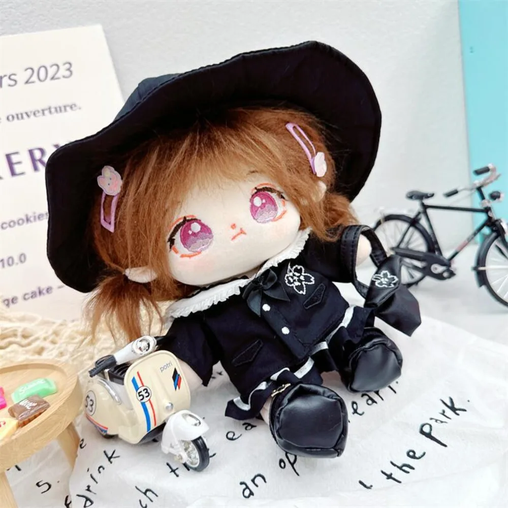 Dress Up 20cm Cotton Doll Clothes Dress Sets Uniforms Star Doll Clothes Skirt Suit Shoes No Attributes Dolls Clothes