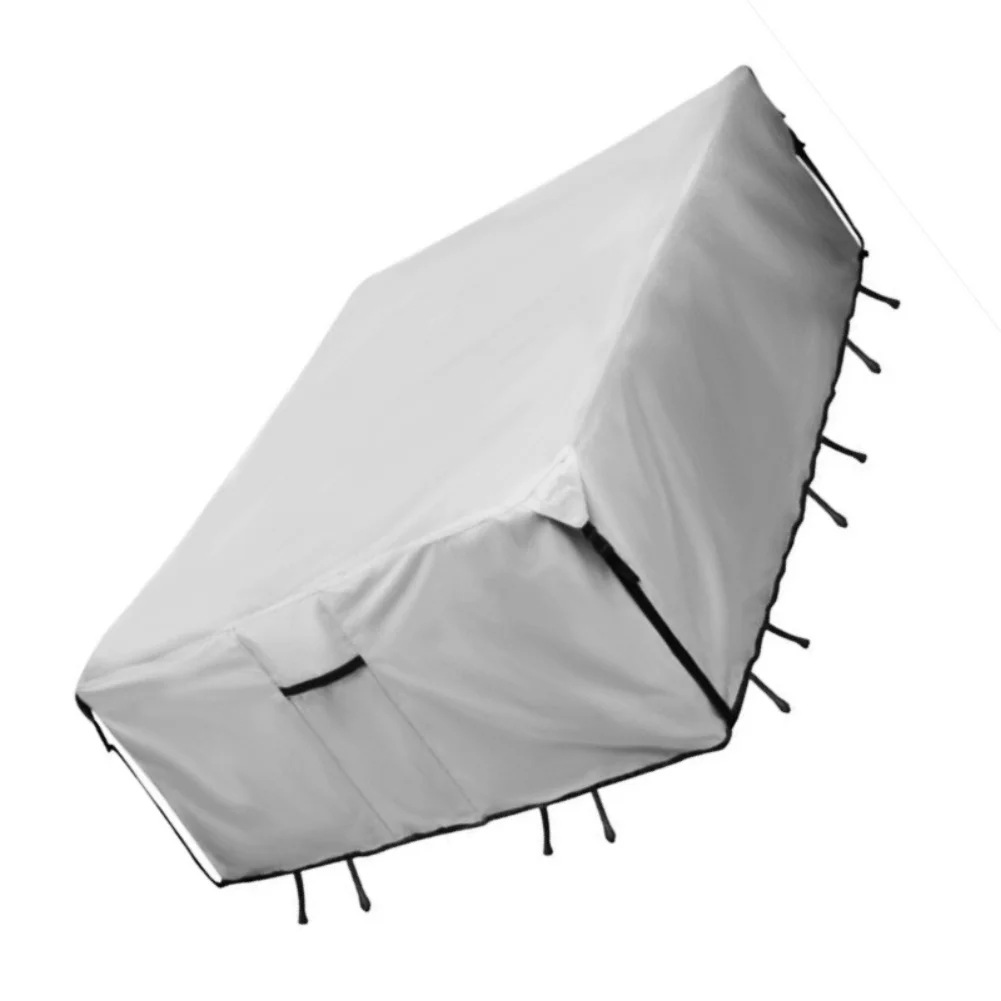 Square Table Cover for Patio Furniture Sets with Extended Side Reach and Lower Edge Attachment for All-Weather Use