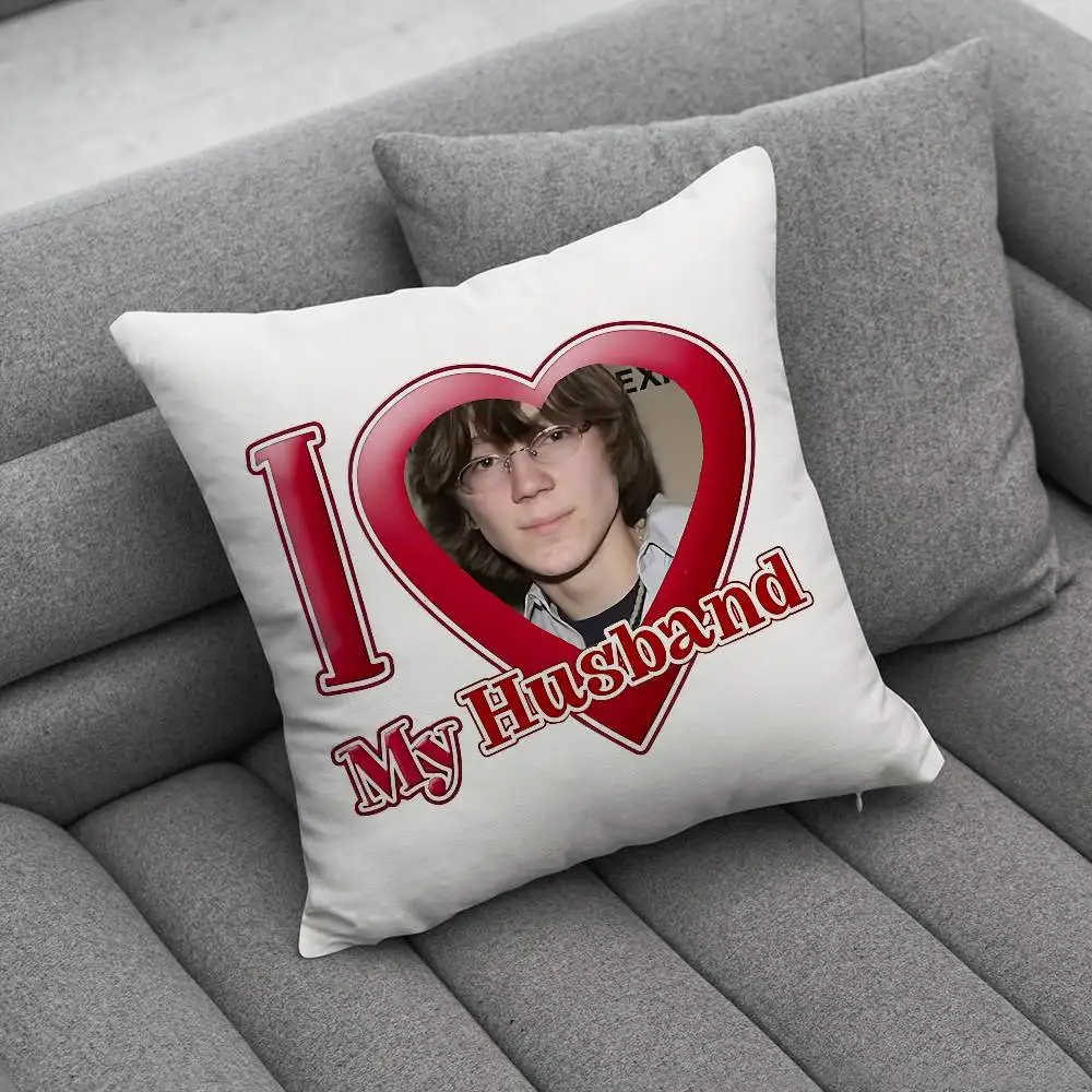 l I Love Paul Dano Pillow Case For Home Bedroom Car Office Decoration Living Room Sofa Cushion Cover Suitable