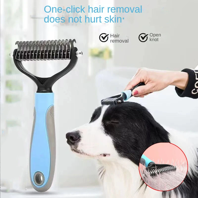 

Dog Brush No Skin Damage Open Knot Removes Pet Hairs Comb for Dog Grooming Accessories Animal Hair Brush Dogs Cats Supplies