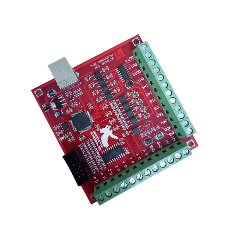 CNC Red Breakout Board USB MACH3 100Khz 4 Axis Interface Driver Motion Controller Driver Board