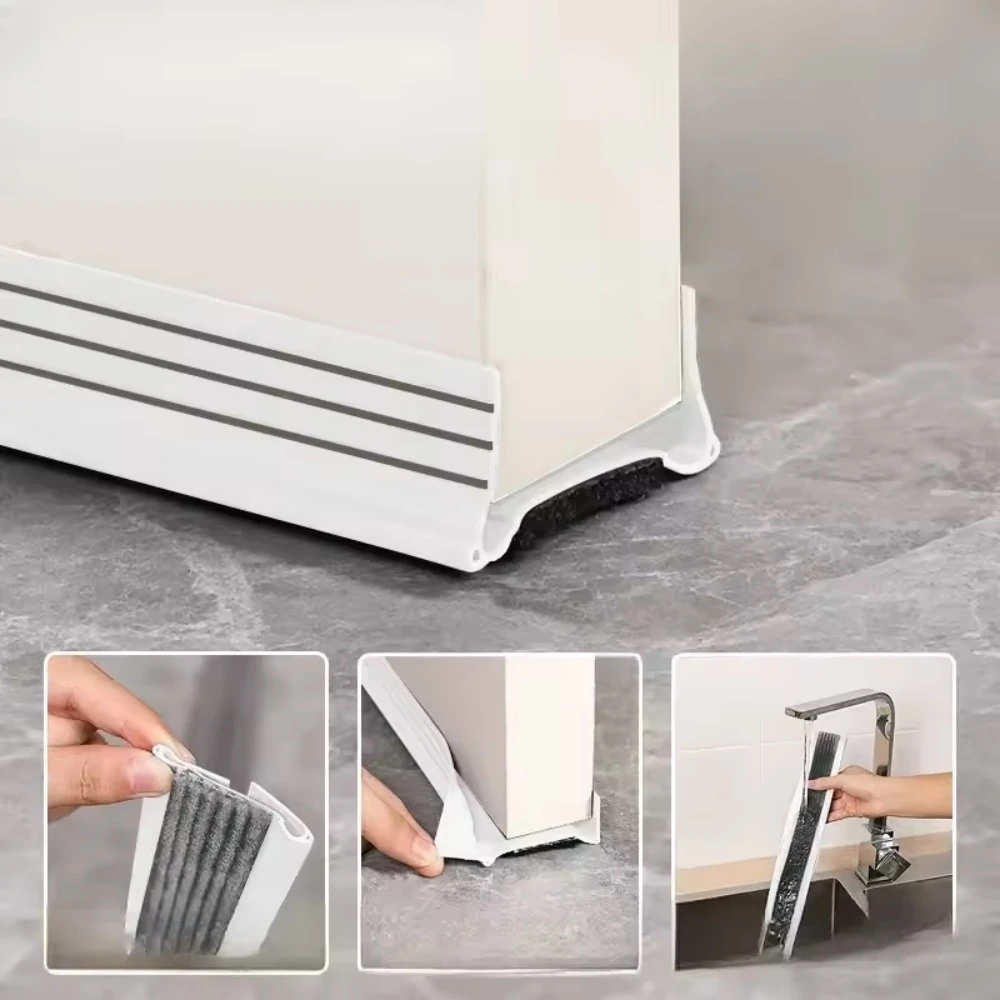 

1PC 8CMx93CM Door gap bottom sealing strip self-adhesive sound insulation anti-theft door gap baffle adhesive strip ﻿
