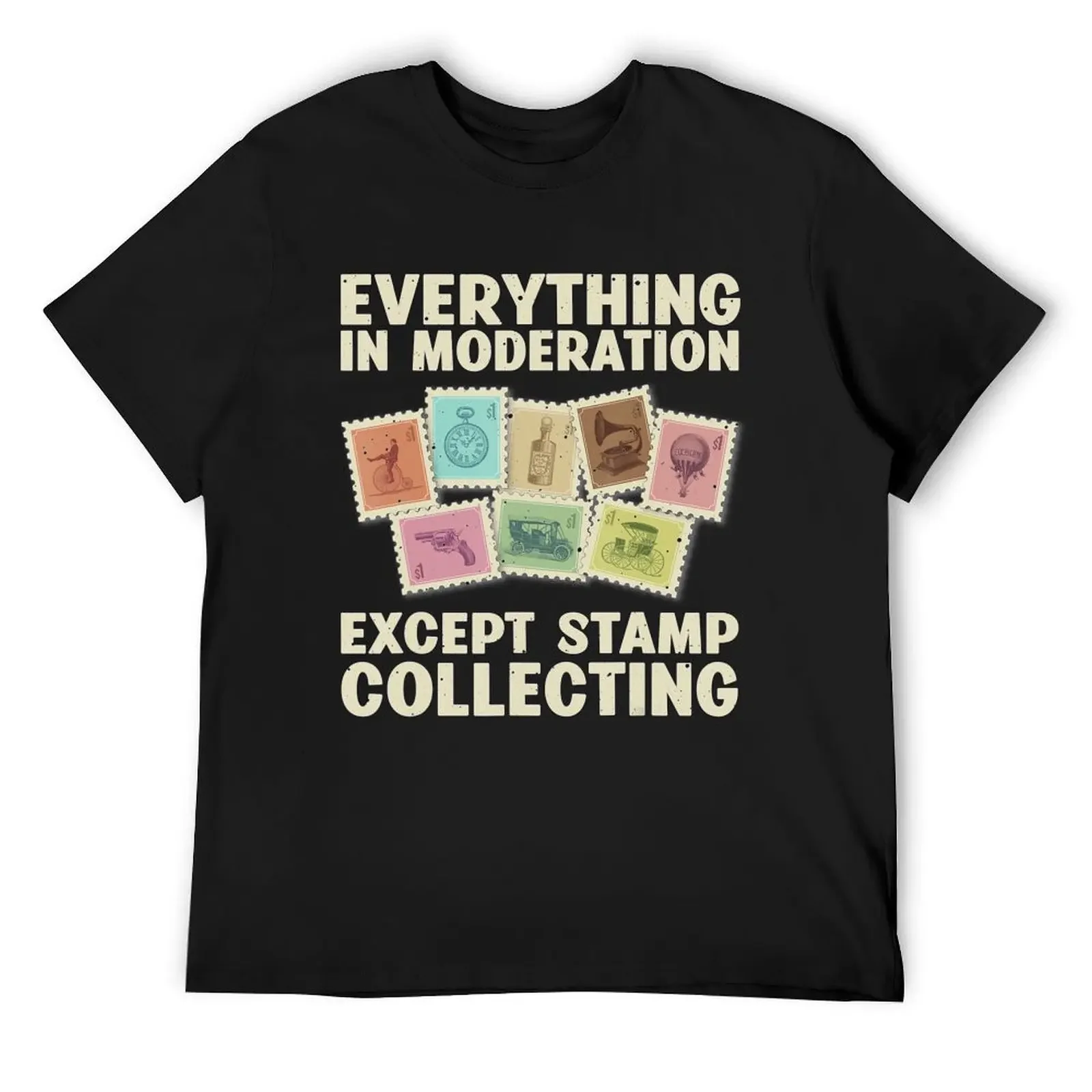 Funny Stamp Collecting Cool Stamp Collector T-Shirt anime figures shirts graphic tees mens t shirts casual stylish