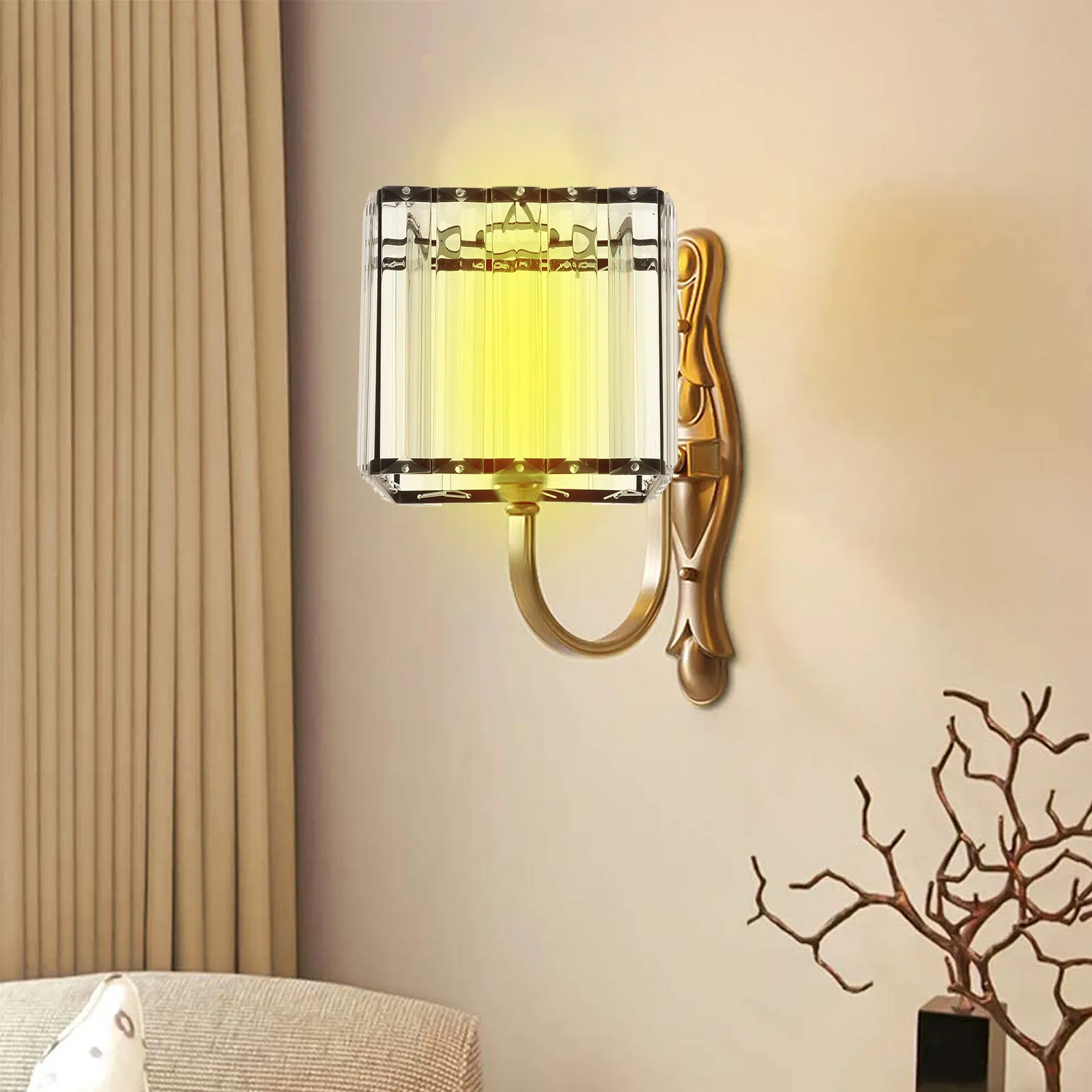 Crystal Lampshade Iron Art Lamp Cover Ceiling Light Shade Warm Diffuse Light Decorative Home Lampshade Crystal Lamp Shade