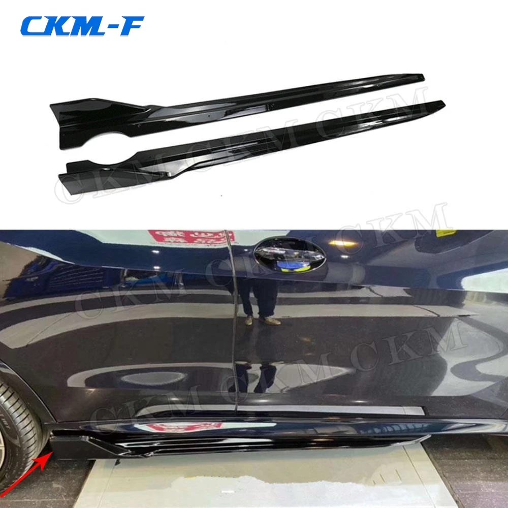 

for BMW G05 X5 M sport 2019+ Side Skirts Extensions Lip Carbon Fiber Side Skirt Extension Rocker Panel Body Kit Lip Splitters